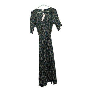 Women’s NWT Silk and Salt wrap dress, size petite large‎